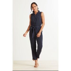 Cloth & Stone Anthropologie Women's Jumpsuit Navy Blue NWT $148 Designer Medium